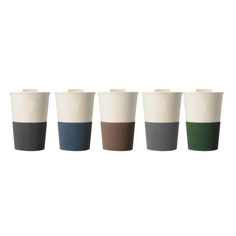 MALTA - Wheat Straw Cup with Silicone Sleeve - Green.webp
