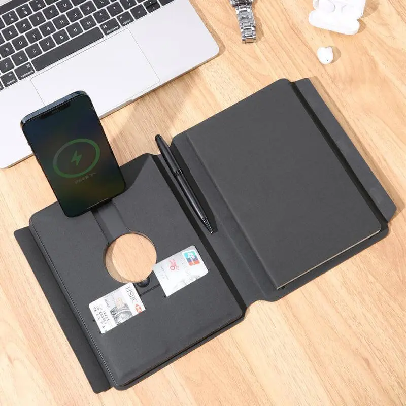 ONEX - Santhome Recycled 10000mAh 15W MagSafe Wireless A5 Organizer 32GB - Black (4).webp