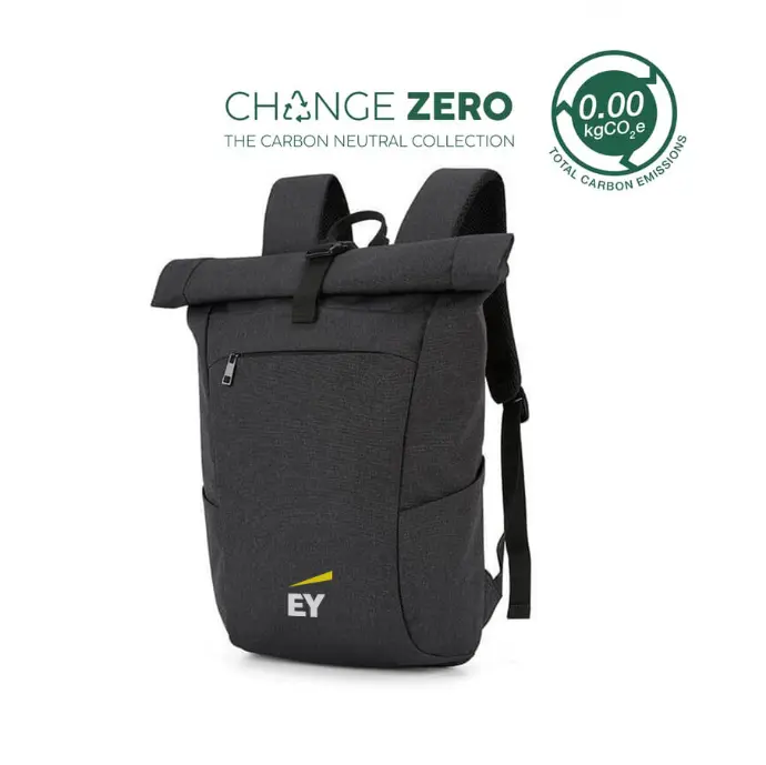 EY - CHANGE ZERO Ocean Series RPET 17" Rolltop Backpack
